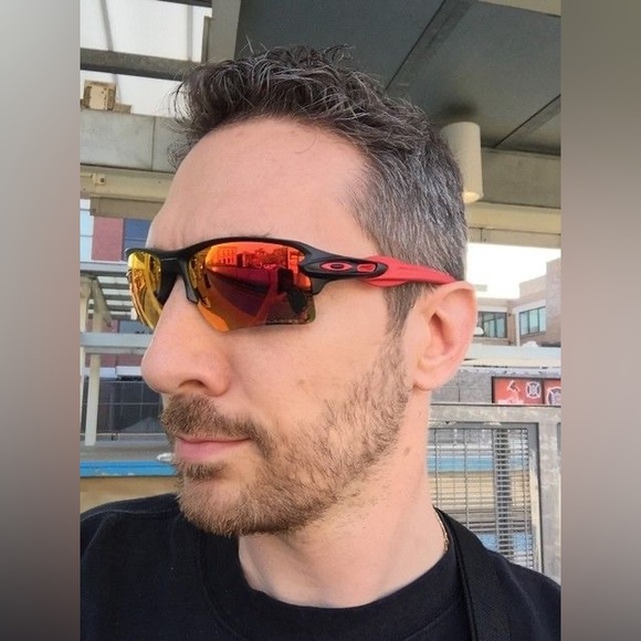 OAKLEY FLAK 2.0 (A) OO9271-43 Steel / Prizm Ruby 61mm Sunglasses - Picture 2 of 5